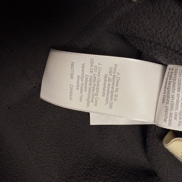 Madewell MWL Womens Small Fleece Button Up Shirt Jacket Black Casual Cozy - Picture 4 of 6